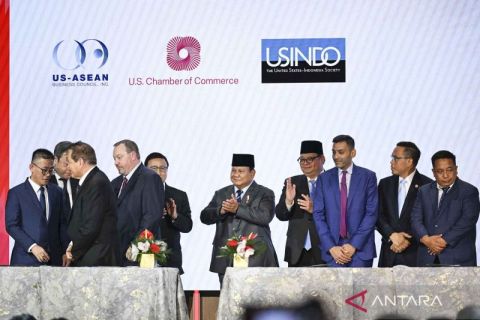 Presiden Prabowo saksikan MoU pelaku usaha Indonesia-AS