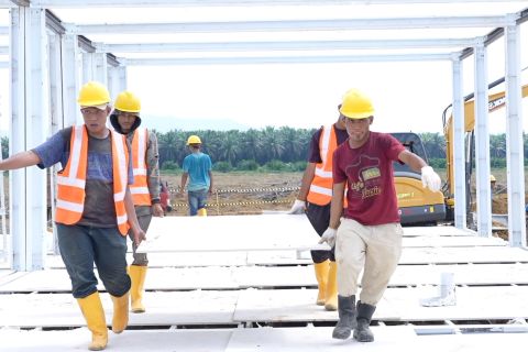 Gunakan konsep modular, huntara Tapsel dapat selesai sebelum Ramadhan