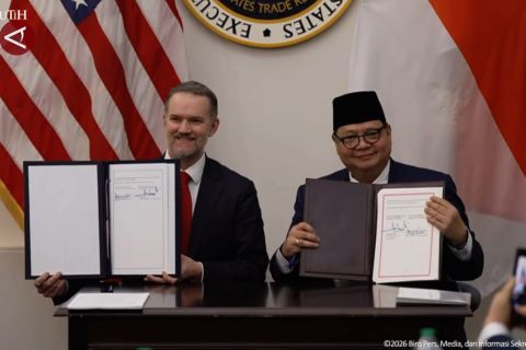 Indonesia-AS resmi teken perjanjian perdagangan timbal balik