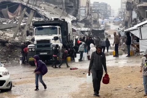 Israel batasi bantuan kemanusiaan, warga Gaza terjebak di musim dingin