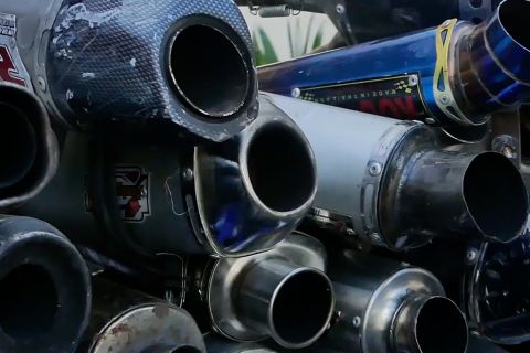 Knalpot brong dan kelayakan angkutan umum target Operasi Candi 2026