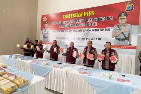 Polda Kalsel gagalkan peredaran 30 kg sabu jaringan Fredy Pratama