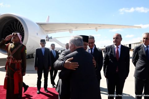 Raja Yordania sopiri Prabowo usai pertemuan bilateral di Istana Basman