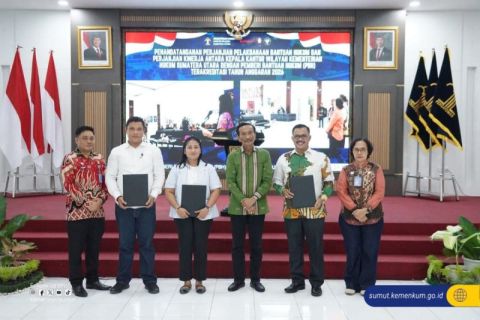 Kemenkum Sumut tandatangani perjanjian pelaksanaan bantuan hukum 2026