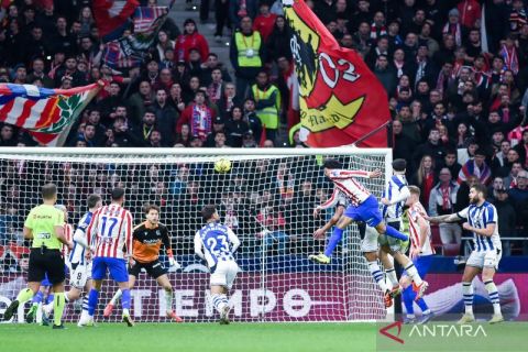 Atletico Madrid kalahkan Real Sociedad 3-2