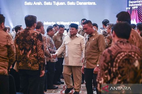 Presiden Prabowo Subianto hadiri tasyakuran HUT ke-1 Danantara