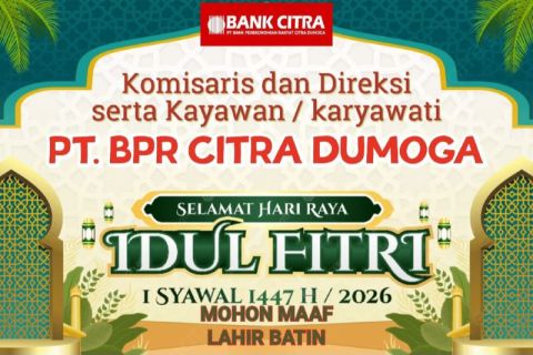 Bank Citra: Selamat merayakan Idul Fitri 1447 H