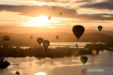 Keseruan Festival Balon Udara di Canberra