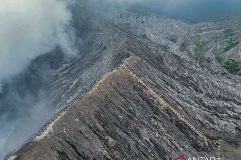 Kunjungan wisata Bromo selama libur Lebaran 2026