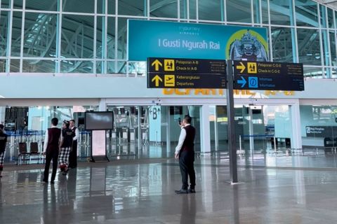 Suasana tenang di Bandara I Gusti Ngurah Rai saat Nyepi