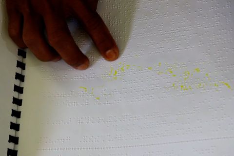 Al Quran braille temani tunanetra Temanggung bertadarus saat Ramadhan
