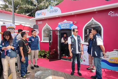 ASDP hadirkan pos penjualan tiket di Rest Area Tol Tangerang-Merak