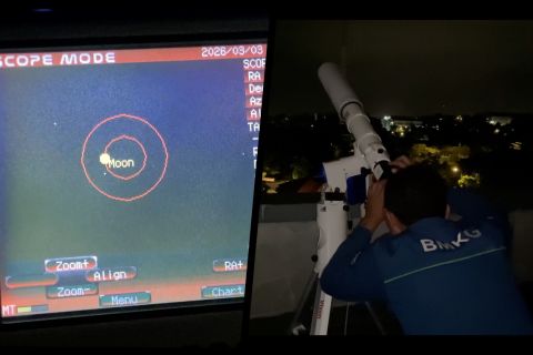 BMKG Kupang gelar pengamatan fase Gerhana Bulan Total