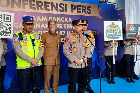 Kapolri tinjau tol Kalikangkung, siap antisipasi puncak arus mudik
