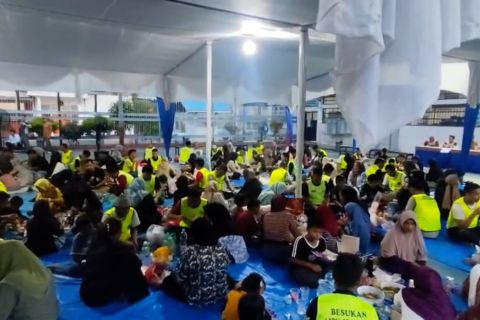 Lapas Pekanbaru gelar buka bersama warga binaan bersama keluarga