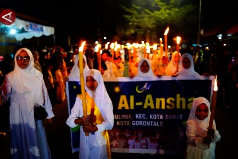 Masyarakat Gorontalo gelar pawai obor, ajang pererat silaturahmi