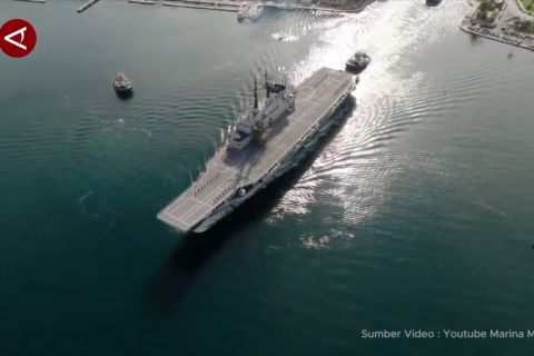 Menhan pastikan kapal induk Giuseppe Garibaldi dimodifikasi PT PAL