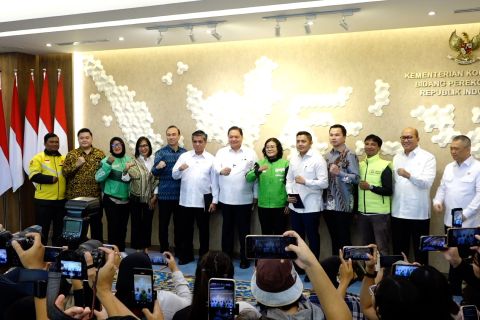 Menko Airlangga sebut 850 ribu mitra ojol akan terima Bonus Hari Raya