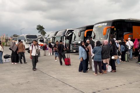 Penumpang Terminal Arjosari naik dua kali lipat pada puncak arus balik