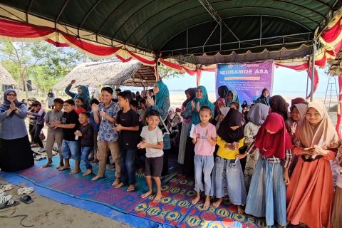 Penyintas bencana di pesisir Lhokseumawe ikuti penanganan trauma