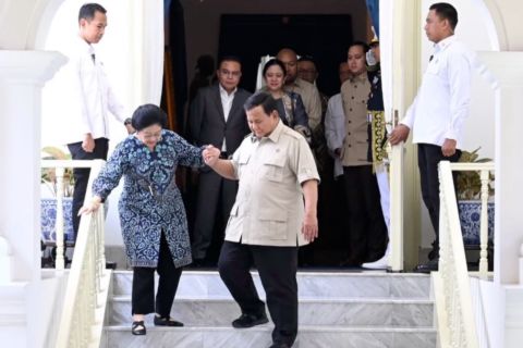 Presiden Prabowo terima Megawati Soekarnoputri di Istana