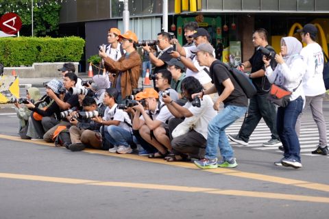 Ratusan fotografer berburu momen Jakarta sepi saat Lebaran