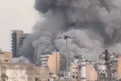 Serangan Israel hantam gedung dan bangunan di pusat Kota Beirut