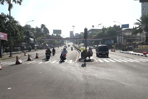 Simpang Gadog arah puncak lengang di hari kedua Operasi Ketupat Lodaya