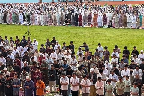 Ribuan jamaah Muhammadiyah gelar Shalat Id di Malang
