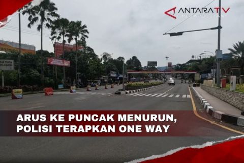 Arus ke Puncak menurun, polisi terapkan one way