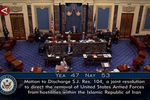 Senat AS gagal sahkan resolusi untuk hentikan perang di Iran