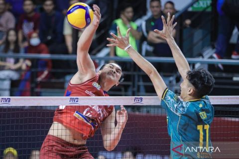 Jakarta Lavani Livin Transmedia kalahkan Surabaya Samator