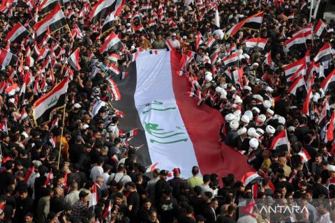 Solidaritas membara di Baghdad, warga Irak kecam serangan AS-Israel ke Iran