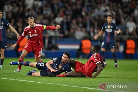Liga Champions : PSG amankan kemenangan kandang 2-0 atas Liverpool di leg 1 perempat final