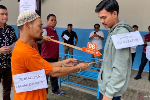 Menyesal, tersangka pembunuhan di Sergai  meratapi kakak kandung