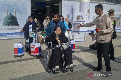 Jamaah calon haji kloter pertama tiba di Madinah
