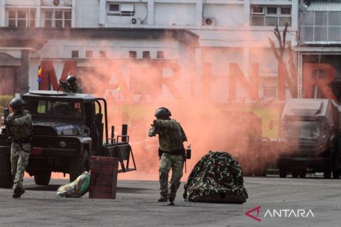 Melihat serangan kilat Prajurit Brigif 2 Marinir dari dekat