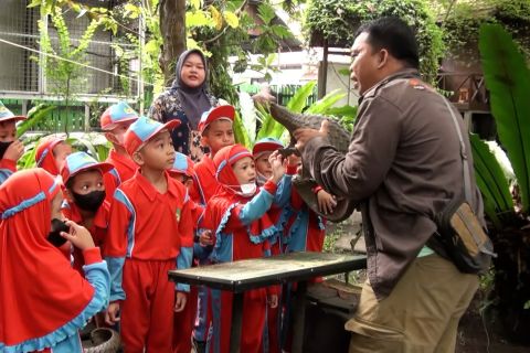 BKSDA Kalteng edukasi pelajar cintai satwa sejak dini