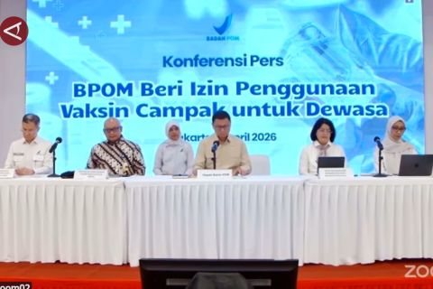 BPOM izinkan pemberian vaksin campak kepada orang dewasa berisiko