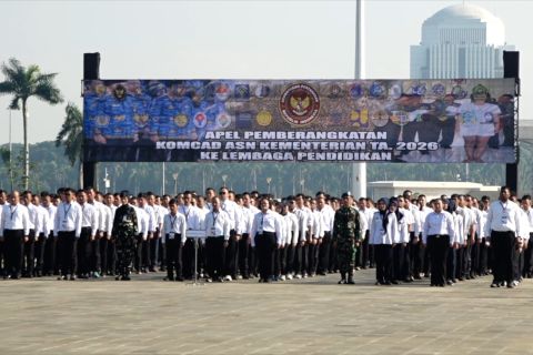 Kemhan lepas 2019 ASN ke Lemdik TNI untuk jalani pendidikan Komcad