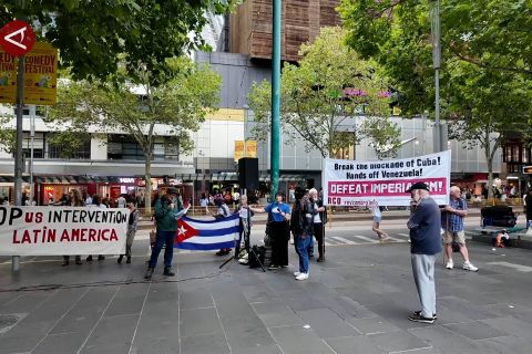 Melbourne berunjuk rasa soal intervensi AS di Amerika Latin dan Iran