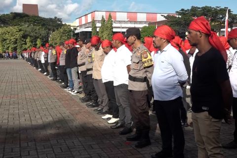 Polda Maluku gelar apel Sabuk Kamtibmas untuk perkuat sinergi