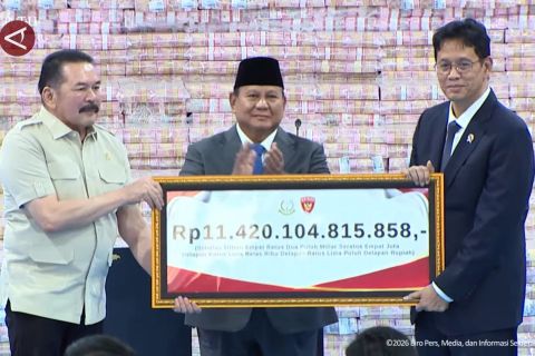 Kejagung selamatkan Rp31,3 triliun, Prabowo: Untuk ribuan sekolah