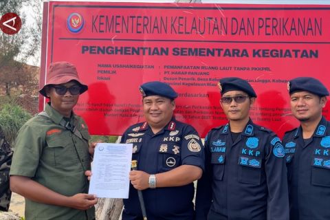 KKP hentikan sementara pembangunan pelabuhan terminal khusus di Lingga
