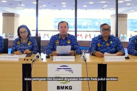 BMKG resmi akhiri status peringatan dini tsunami usai gempa di Bitung