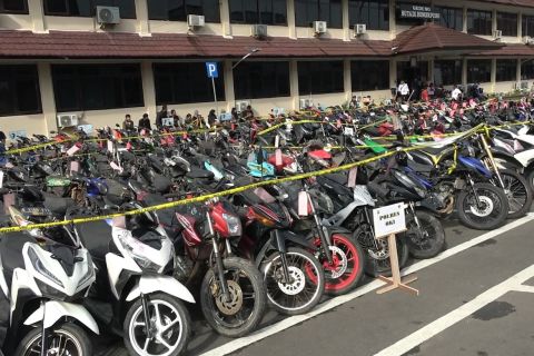 Polda Sumsel amankan 1.715 kendaraan hasil kasus curanmor sejak 2024