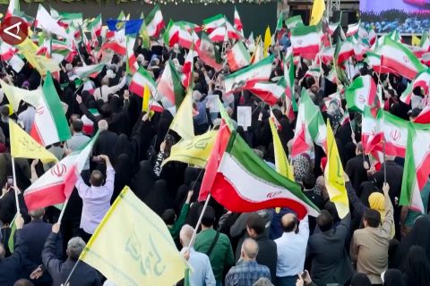 Warga Iran gelar aksi nasional, nyatakan setia kepada Mojtaba Khamenei