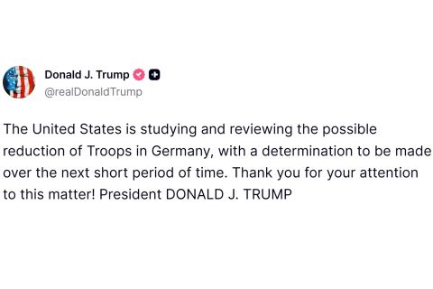 Trump tinjau rencana pengurangan pasukan AS di Jerman
