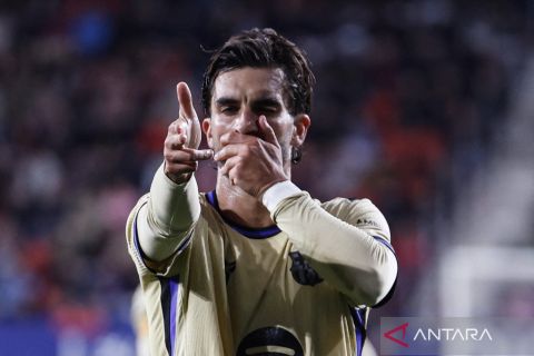 Barcelona di ambang juara Liga Spanyol usai tundukkan Osasuna 2-1