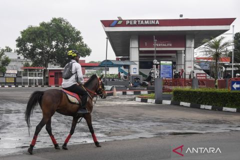 ASN Tasikmalaya berangkat kerja menunggang kuda saat car free day khusus ASN